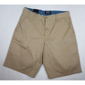 MEN'S FLAT FRONT KHAKI SHORTS - IFD DENIM - SIZE 30 - 10" INSEAM